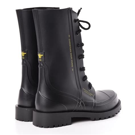 dior boots rubber|christian dior black boots.